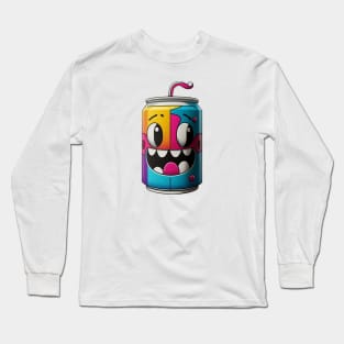 Trippy cartoon soda can Long Sleeve T-Shirt